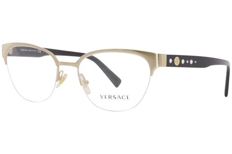 Versace™ VE1253 1252 54 Pale Gold Eyeglasses 